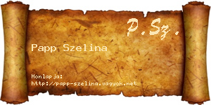 Papp Szelina névjegykártya